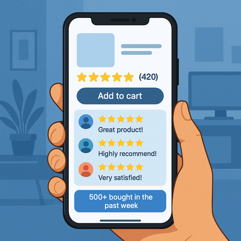 social proof dan review